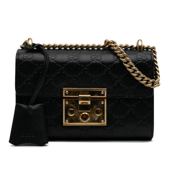 Pre-Loved Gucci Small Guccissima Padlock Crossbody - Picture 1 of 11